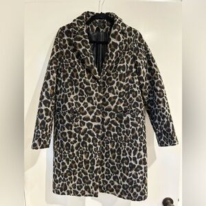 Topshop Leopard print coat.